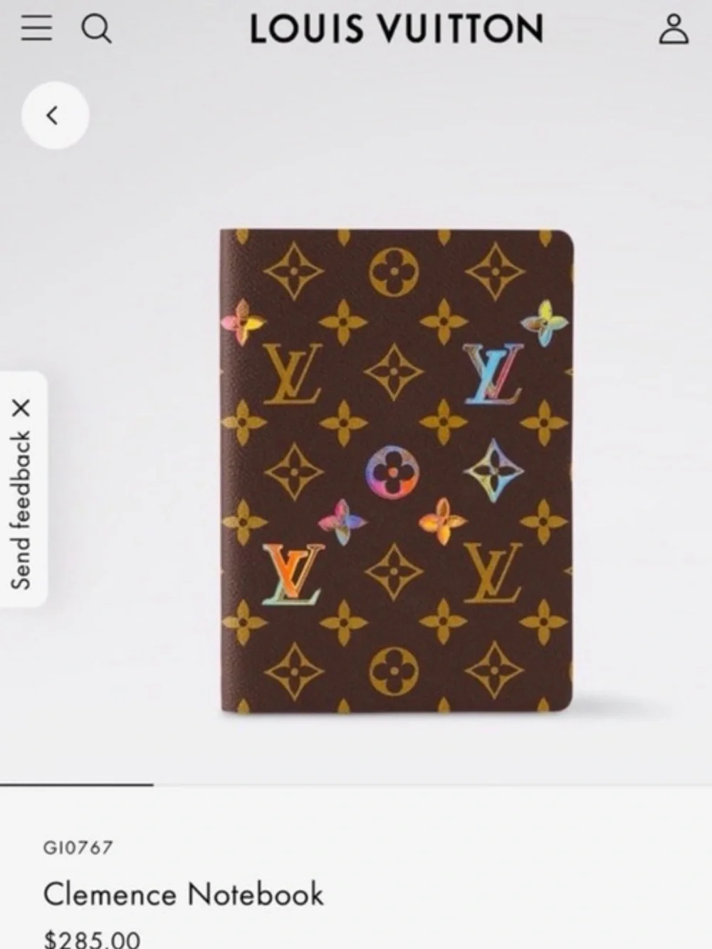 NOTEBOOK: LOUIS VUITTON Monogram (gwp,) NWOT
